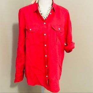 Express Original Fit Linen Blend Shirt